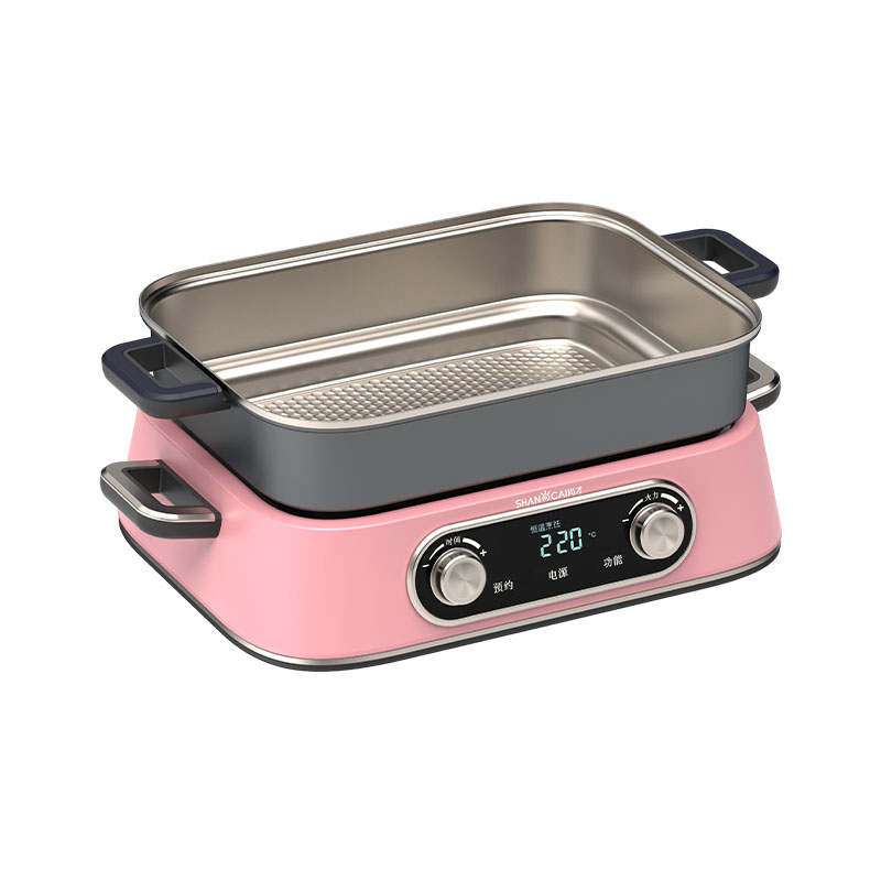 Square Multifunctional Titanium Pot (Cherry Pink)