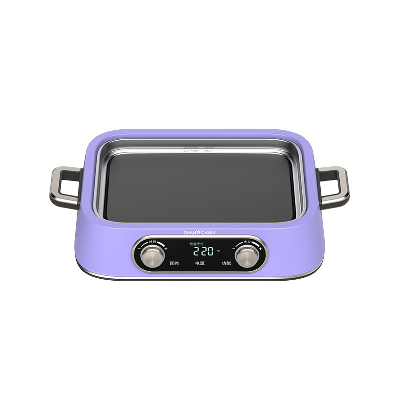 Square Multifunctional Titanium Pot (Rose Purple)