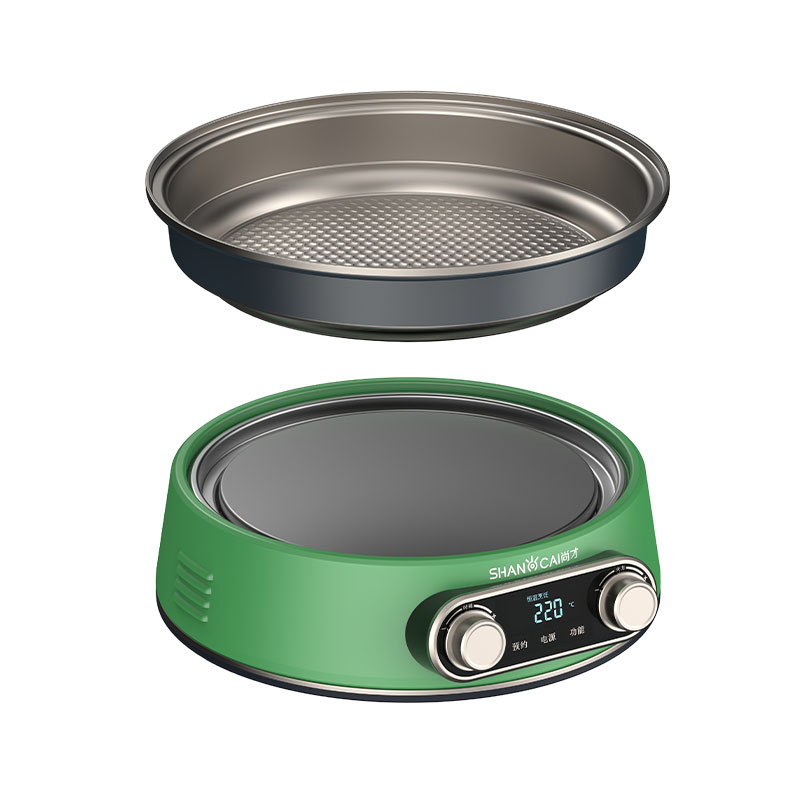 Round Multifunctional Titanium Pot (Vanilla Green)
