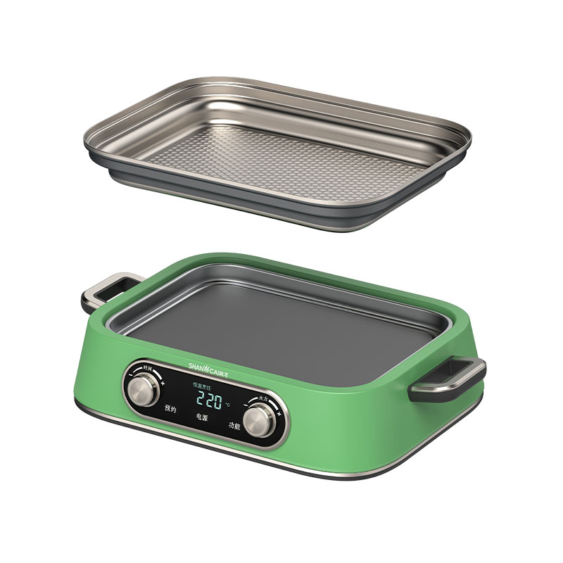 Square Multifunctional Titanium Pot (Vanilla Green)