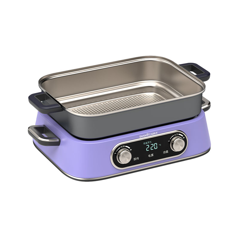 Square Multifunctional Titanium Pot (Rose Purple)