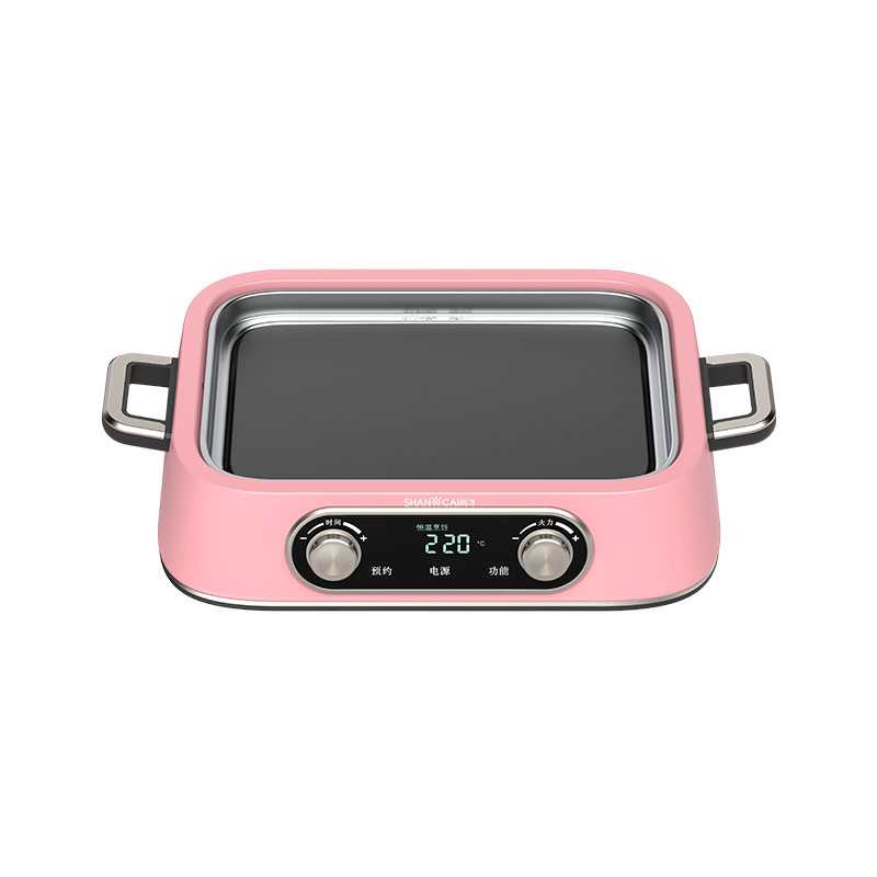 Square Multifunctional Titanium Pot (Cherry Pink)